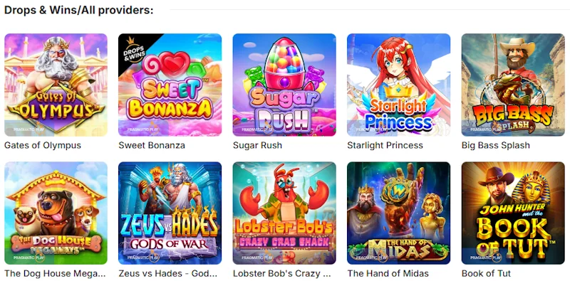 Ice Casino drop games